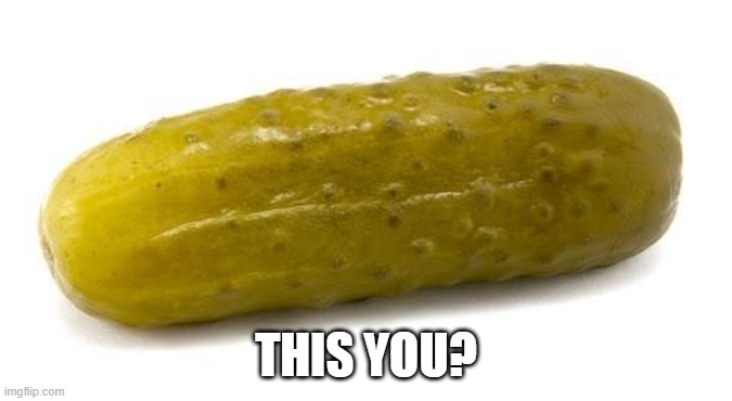 Pickle | THIS YOU? | image tagged in pickle | made w/ Imgflip meme maker