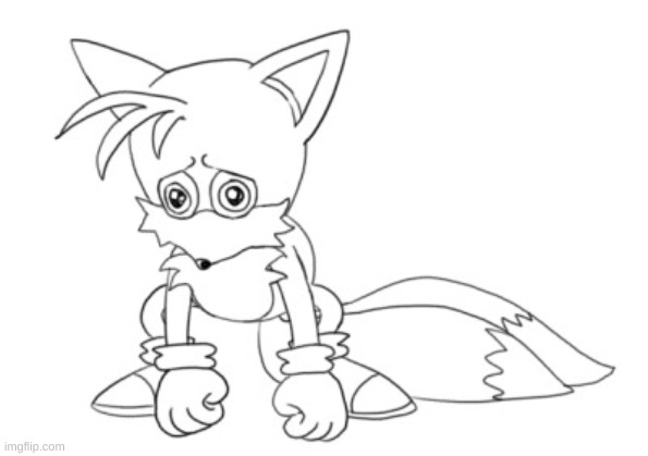 sad tails | image tagged in sad tails | made w/ Imgflip meme maker