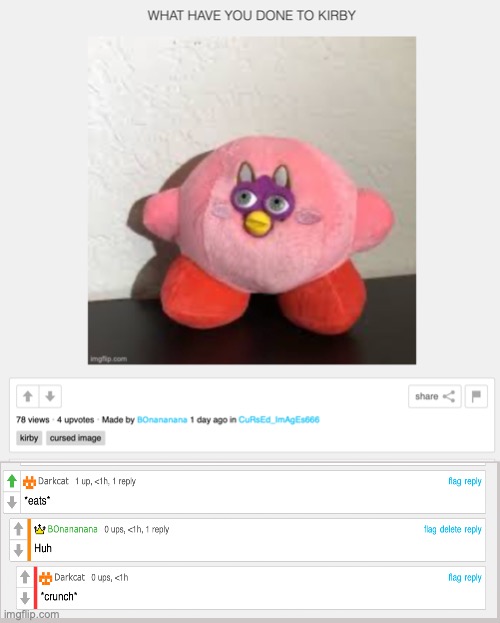 Wtf happened here | image tagged in cursed,kirby | made w/ Imgflip meme maker