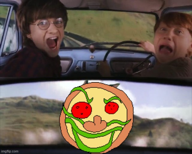 Tom chasing Harry and Ron Weasly | image tagged in tom chasing harry and ron weasly,pizza tower | made w/ Imgflip meme maker