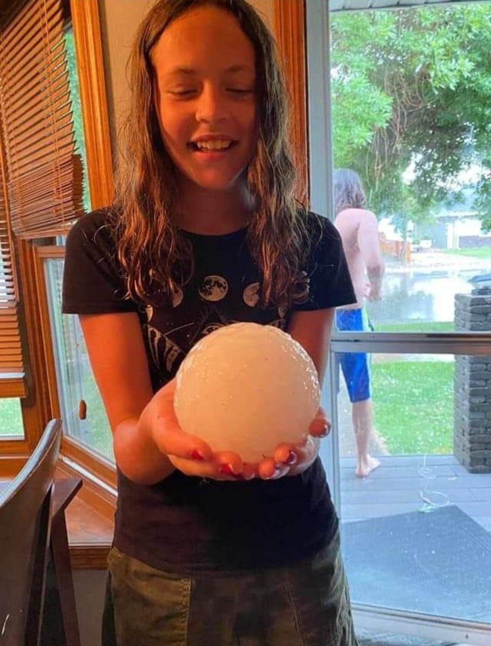 This Biblical Hailstone fell in South Dakota July 18th. | image tagged in gorilla hail,biblical,hail,south dakota | made w/ Imgflip meme maker