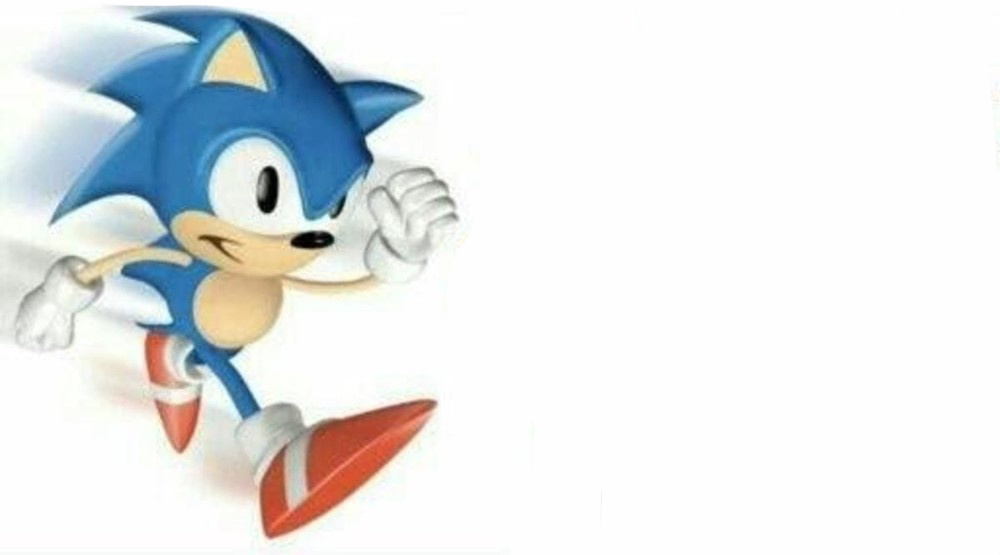 High Quality Sonic says Blank Meme Template