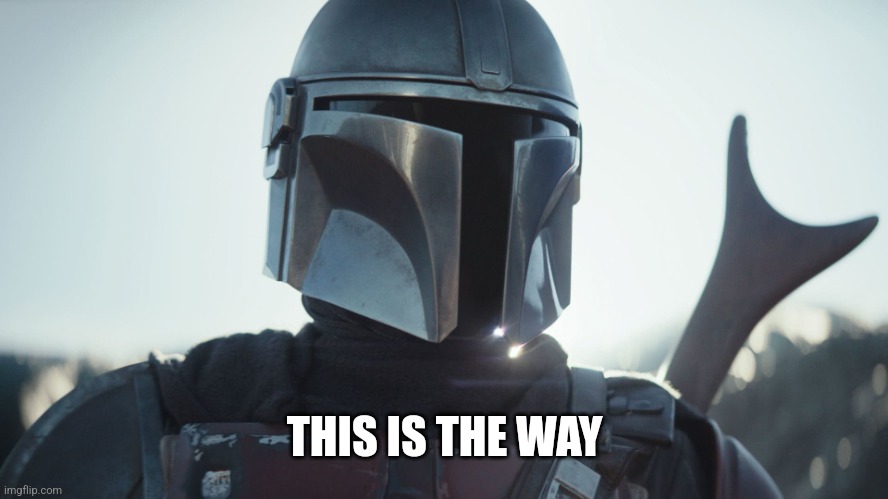 The Mandalorian. | THIS IS THE WAY | image tagged in the mandalorian | made w/ Imgflip meme maker