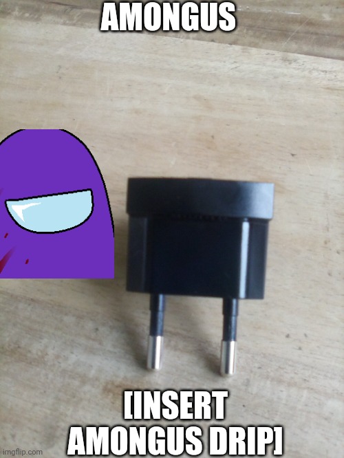 Amongus Plug | AMONGUS; [INSERT AMONGUS DRIP] | image tagged in amogus | made w/ Imgflip meme maker