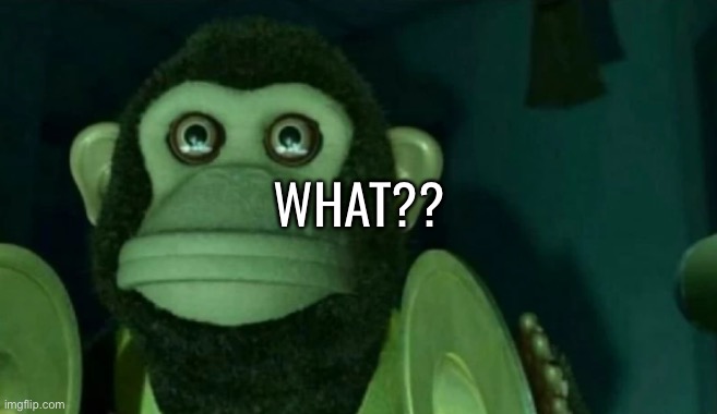 staring moneky | WHAT?? | image tagged in staring moneky | made w/ Imgflip meme maker