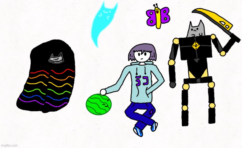These are my main 5 Ocs! Names in comments | made w/ Imgflip meme maker