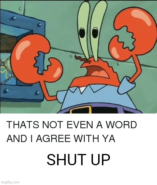 And i agree with ya | SHUT UP | image tagged in and i agree with ya | made w/ Imgflip meme maker