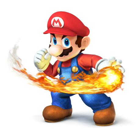 Mario With Fireball Blank Meme Template