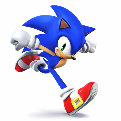 High Quality Sonic The Hedgehog (Smash 4) Blank Meme Template