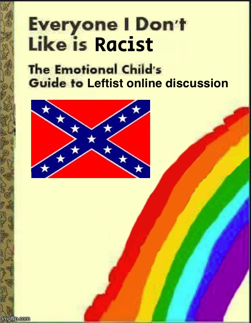 Everyone I Don't Like Blank Book | Racist Leftist online discussion | image tagged in everyone i don't like blank book | made w/ Imgflip meme maker