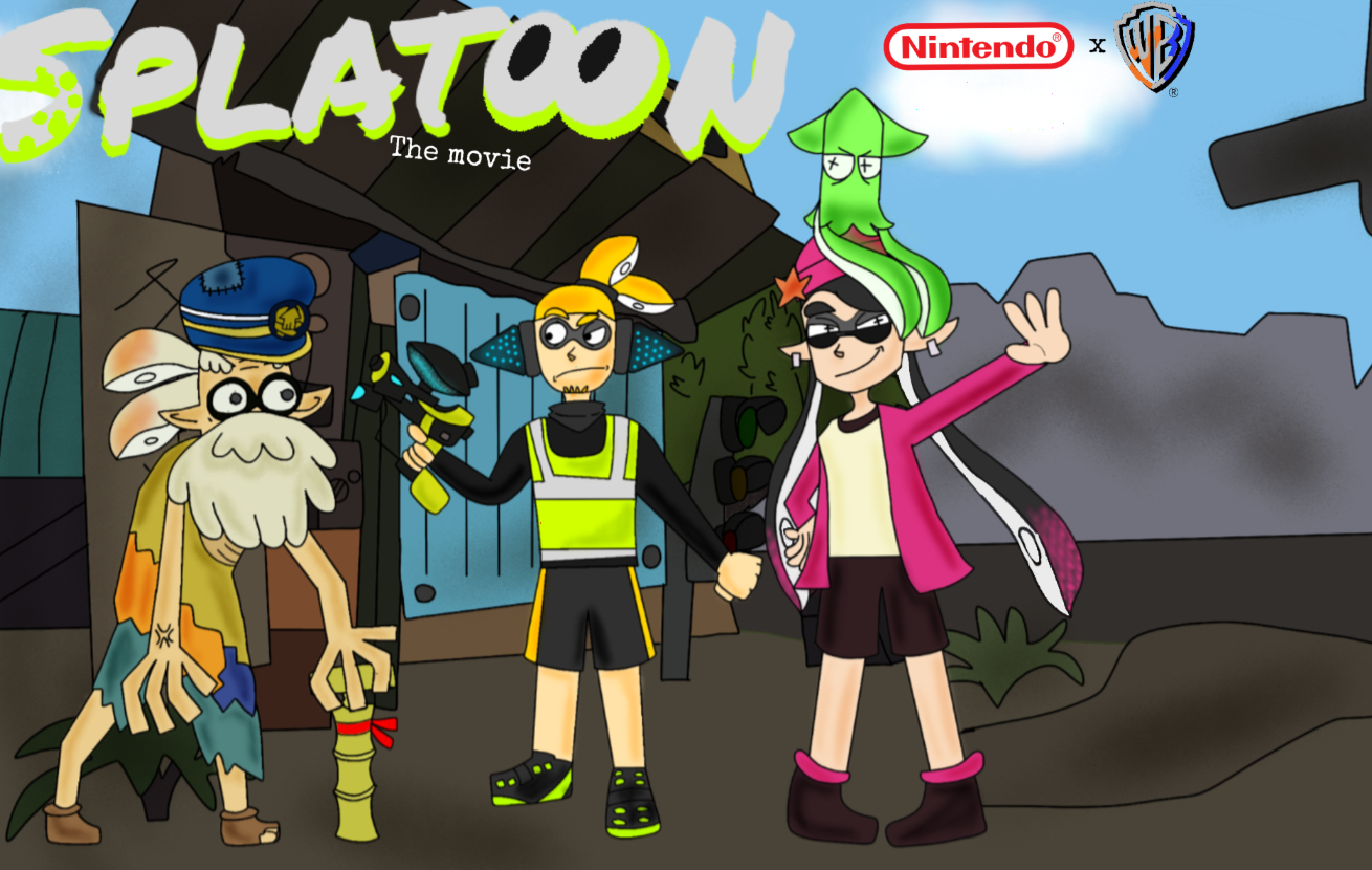 Splatoon the movie Blank Meme Template