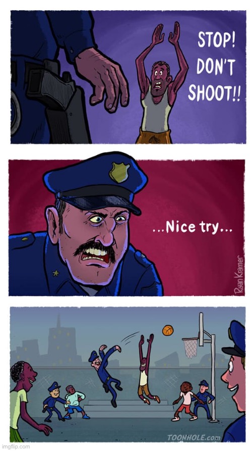 Stop do not shoot | image tagged in do not shoot,nice try,basketball,comics | made w/ Imgflip meme maker