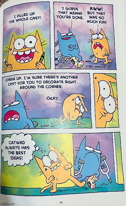 I love comics XD | image tagged in catwad,messed up | made w/ Imgflip meme maker