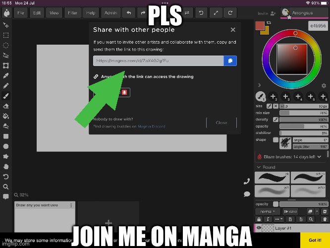 PLS; JOIN ME ON MANGA | image tagged in manga | made w/ Imgflip meme maker