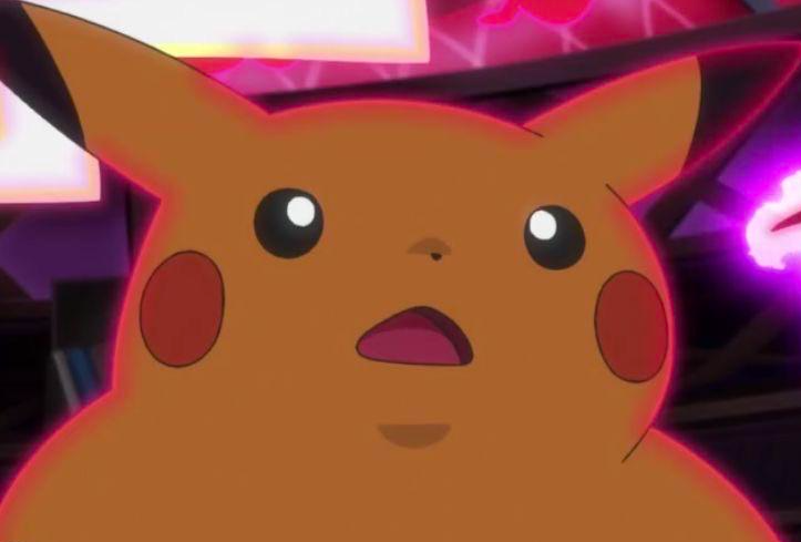 Surprised Gigantamax Pikachu Blank Meme Template