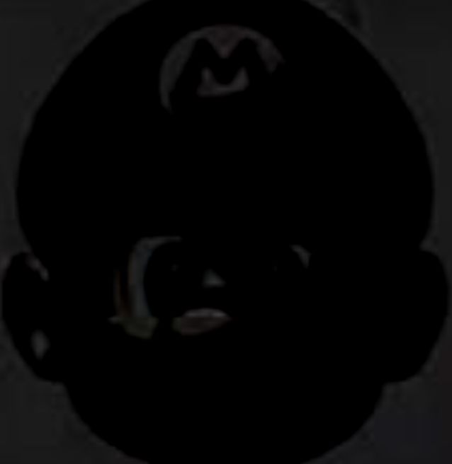 High Quality Cursed black Mario 2 Blank Meme Template