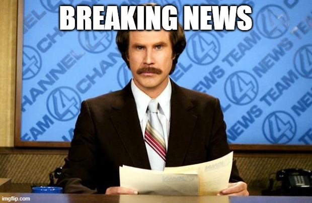 Ron breaking news | BREAKING NEWS | image tagged in breaking news | made w/ Imgflip meme maker