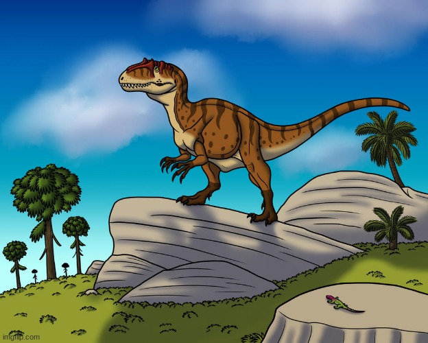 Lion of the Jurassic (Art by BrandonScottPilcher) | made w/ Imgflip meme maker