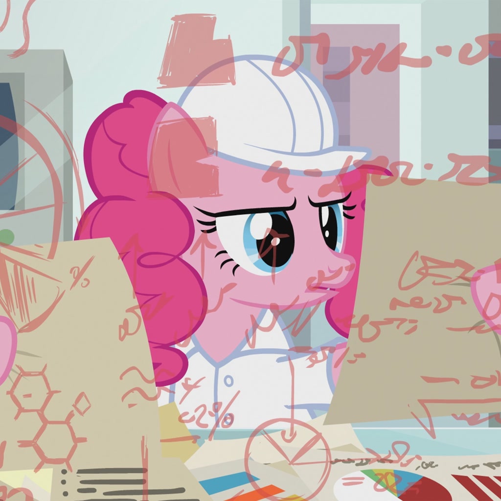 pinkie pie thinking Blank Meme Template