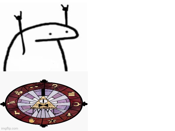 High Quality Doodle and stained glass Blank Meme Template