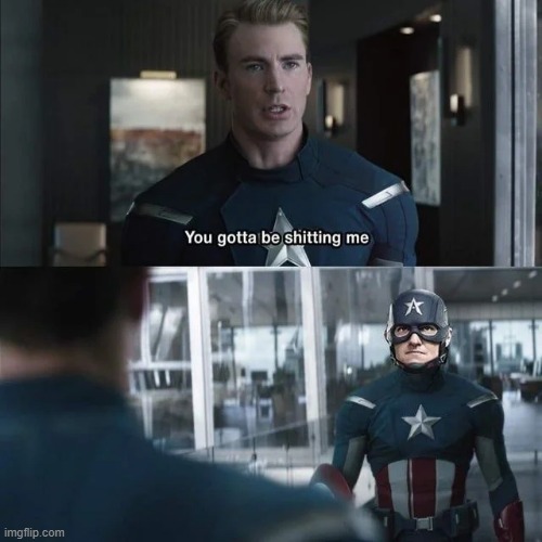 Wonder What Multiverse This Is | image tagged in captain america | made w/ Imgflip meme maker