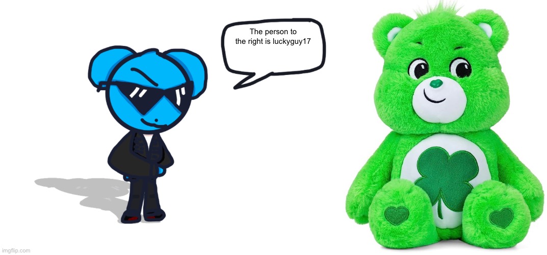 The person to the right is luckyguy17 | image tagged in badass sky 4 0 | made w/ Imgflip meme maker