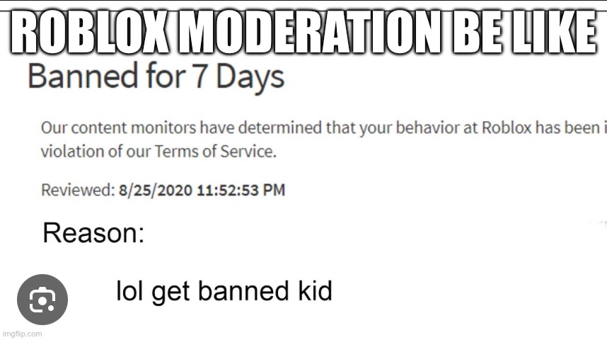 roblox moderation be like 4 - Imgflip