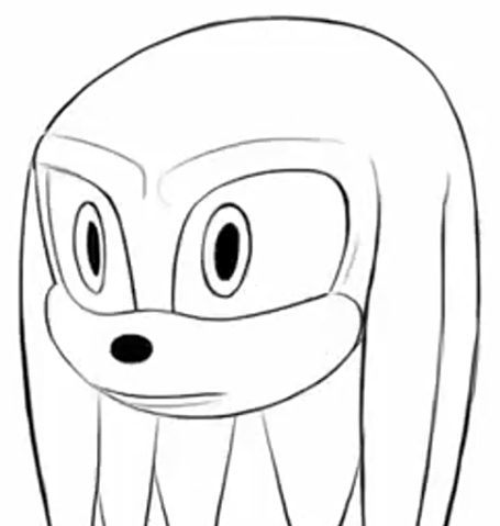 knuckles stare Blank Meme Template