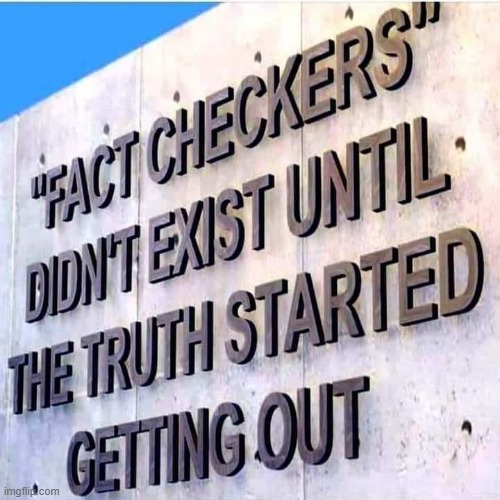 "Fact" Checkers | image tagged in truth,memes,fact checkers,fake news,new,wakeupzombies | made w/ Imgflip meme maker