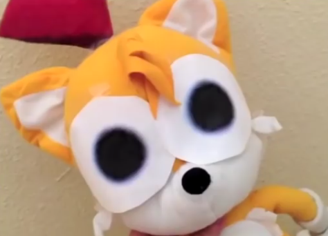 tails plush cry Blank Meme Template