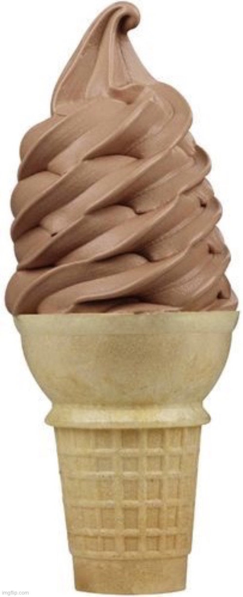 Chocolate ice cream cone | image tagged in chocolate ice cream cone | made w/ Imgflip meme maker