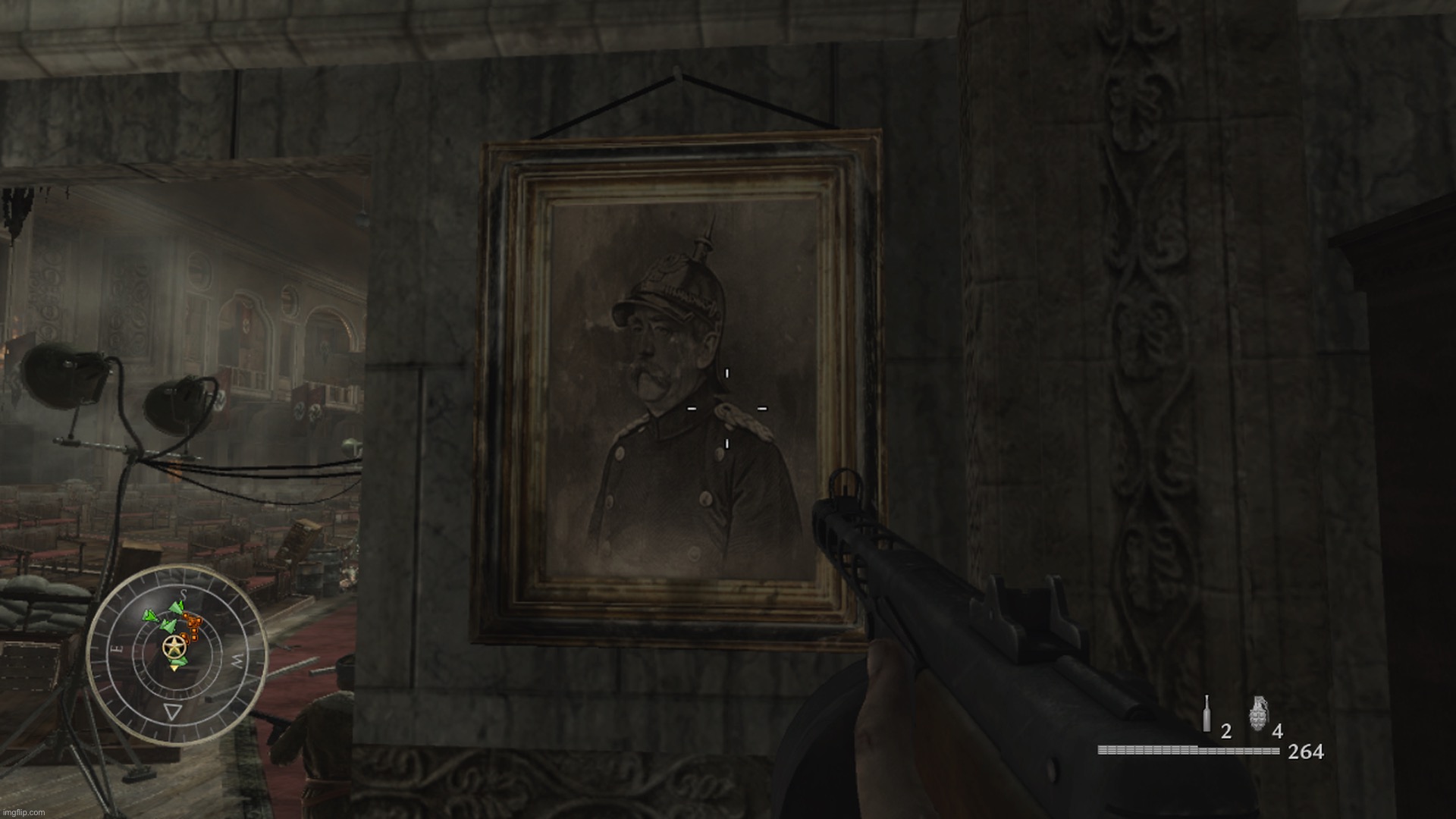 Otto Von Bismarck portrait in World at War | made w/ Imgflip meme maker