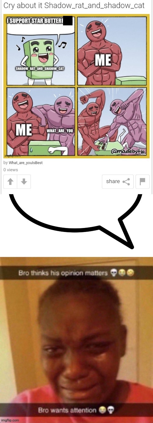 No, you cry about it | made w/ Imgflip meme maker