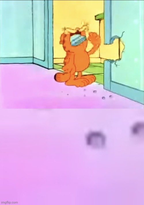 image tagged in garfield drywall | made w/ Imgflip meme maker