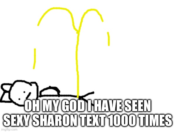 OH MY GOD I HAVE SEEN SEXY SHARON TEXT 1000 TIMES | made w/ Imgflip meme maker