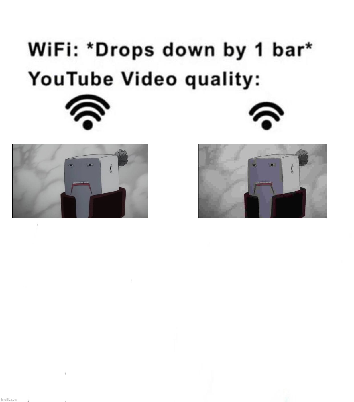Wifi be like | image tagged in wifi drops by 1 bar,cementoss,what | made w/ Imgflip meme maker