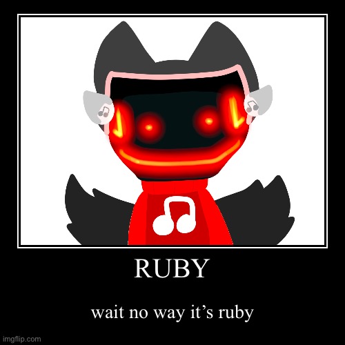 Cring | RUBY | wait no way it’s ruby | image tagged in funny,demotivationals | made w/ Imgflip demotivational maker