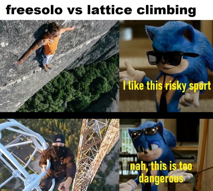 Rock climbing meme Blank Meme Template