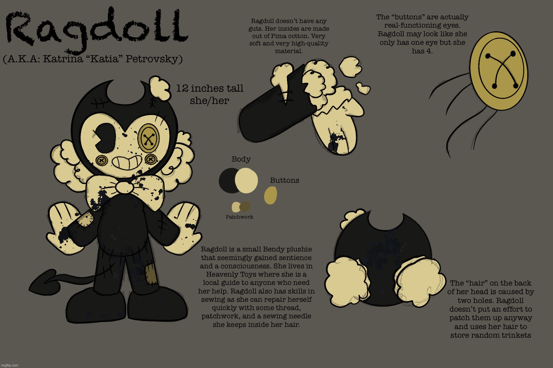 I made another BATIM OC. I’m just on a roll with these lil guys. | made w/ Imgflip meme maker