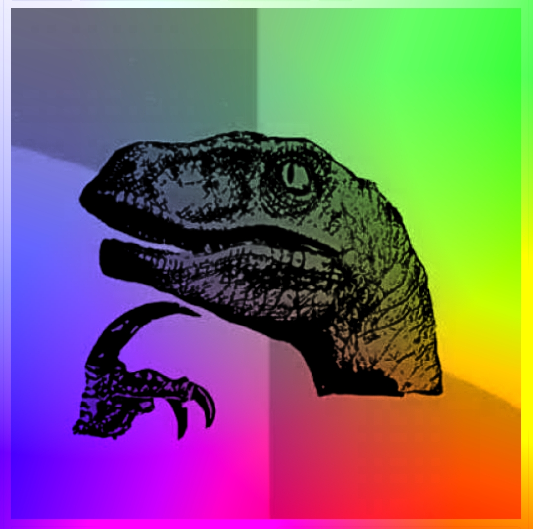 Color Philosiraptor Blank Meme Template
