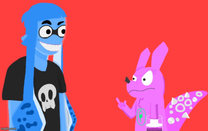 Drew skatez and vaxcat in the osmosis jones art style (or I at least tried to) | made w/ Imgflip meme maker