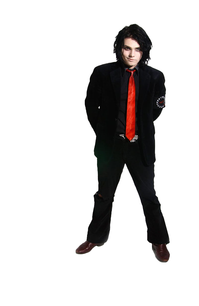 High Quality Gerard Way standing Transparent Blank Meme Template