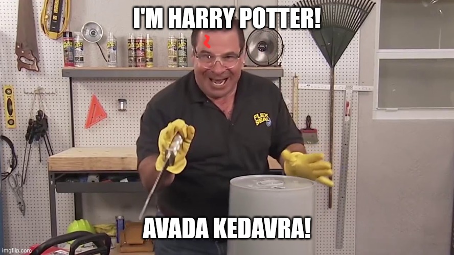 Harry Potter | I'M HARRY POTTER! AVADA KEDAVRA! | image tagged in now that's a lot of damage | made w/ Imgflip meme maker