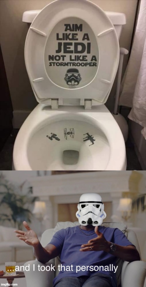 Storm Trooper Jab | image tagged in and i took that personally | made w/ Imgflip meme maker