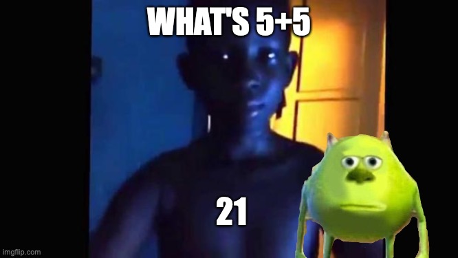 Mod note: KYS /j | WHAT'S 5+5; 21 | image tagged in 21 kid | made w/ Imgflip meme maker