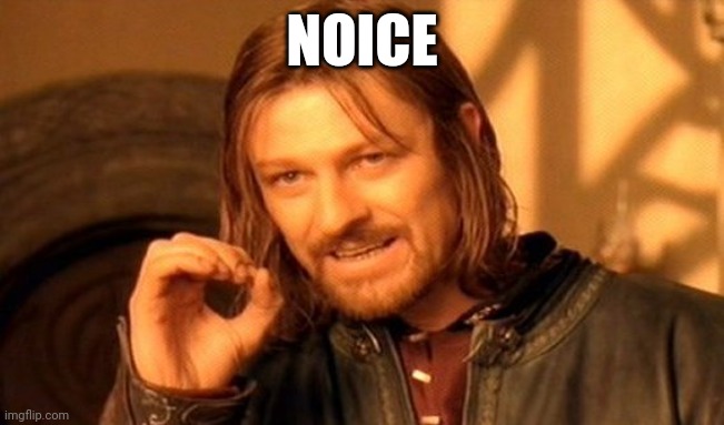 One Does Not Simply | NOICE | image tagged in memes,one does not simply | made w/ Imgflip meme maker