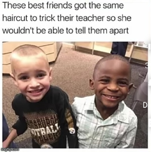 all men are equal...I guess... | image tagged in white people,black people,funny,school,teacher,haircut | made w/ Imgflip meme maker
