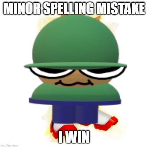 Minor Spelling Mistake HD | image tagged in minor spelling mistake hd | made w/ Imgflip meme maker