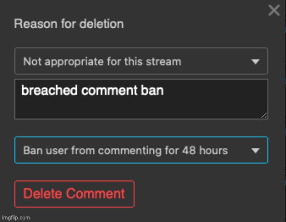 dw this comment ban is for skyocean | made w/ Imgflip meme maker