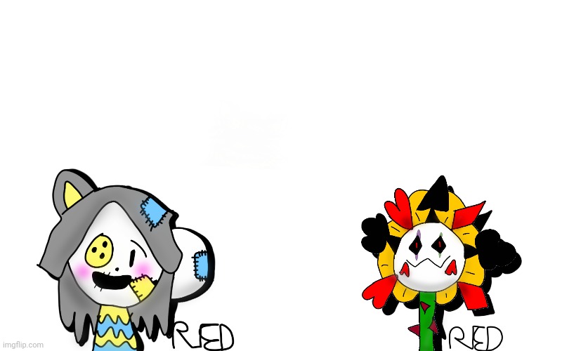 The return of my deltarune au! With seam temmie and jevil flowey!! | image tagged in deltarune,alternate reality,art,flowey,temmie | made w/ Imgflip meme maker